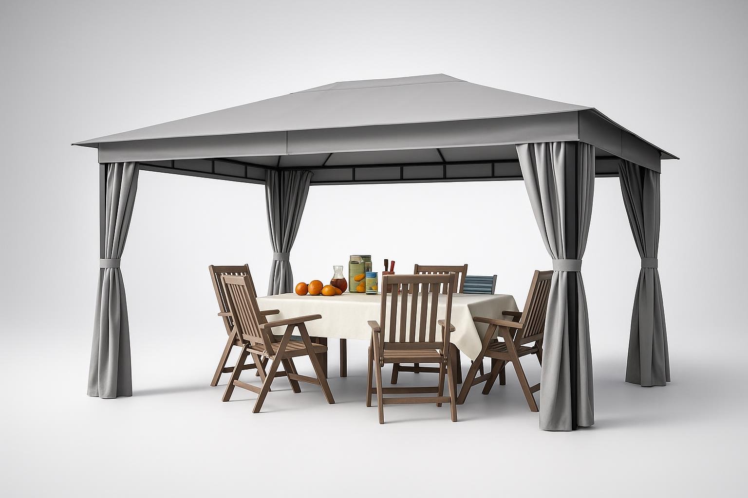 TOOLPORT gazebo da giardino 3×4 m con telo impermeabile, occasione Amazon per un’area ombreggiata elegante