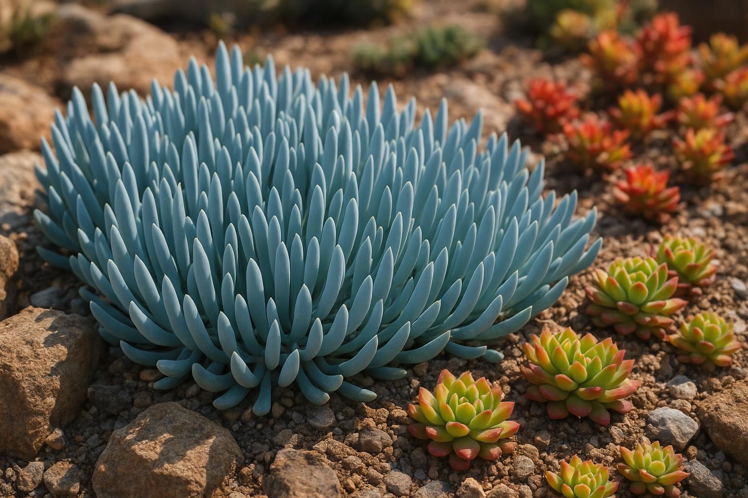 Senecio serpens in vaso e in aiuola: coltivare il tappeto grigio-azzurro ideale per il pieno sole