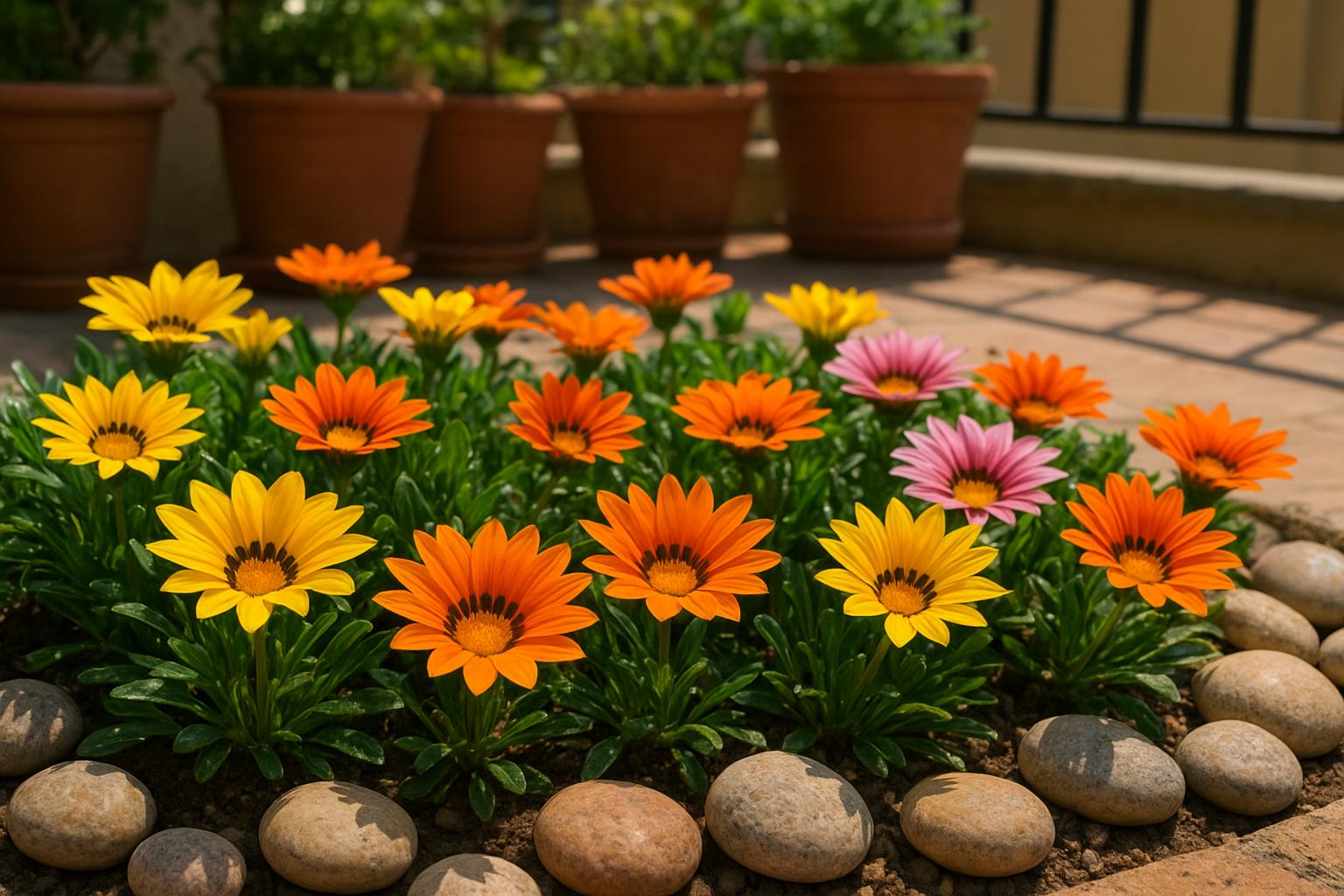 Gazania in vaso e in giardino: guida di maggio per un’esplosione di fiori estivi