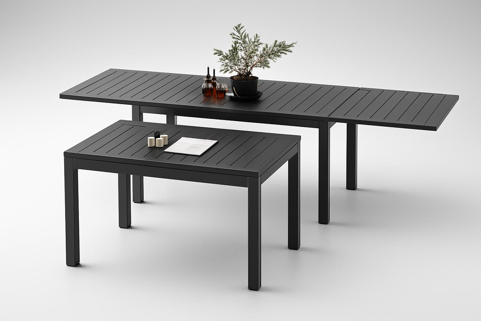 Devoko tavolo da pranzo allungabile in alluminio, la soluzione salvaspazio per terrazzi e giardini