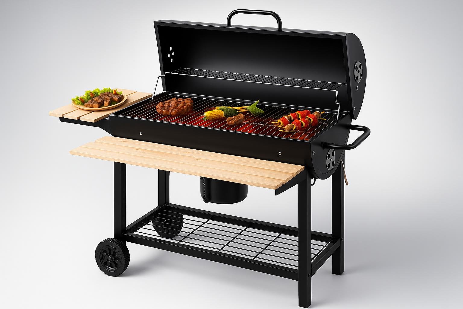 Barbecue a carbone con carrello, grande griglia e controllo temperatura: occasione interessante su Amazon