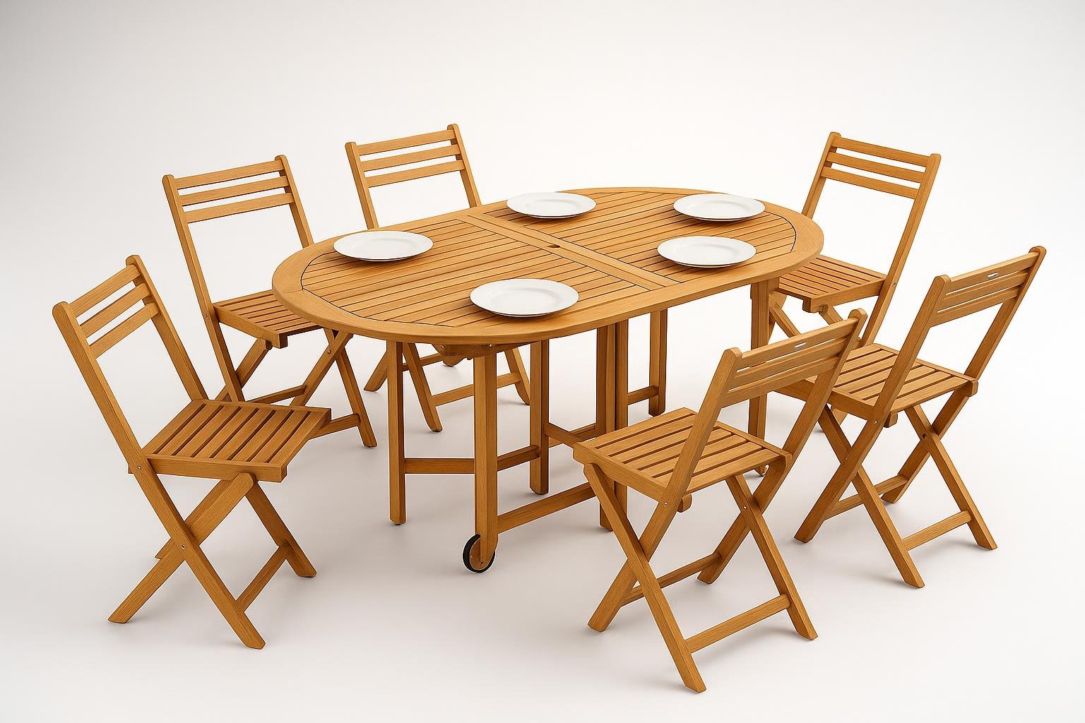 Set tavolo e sedie da giardino in acacia Outsunny: il pranzo all’aperto con un click su Amazon