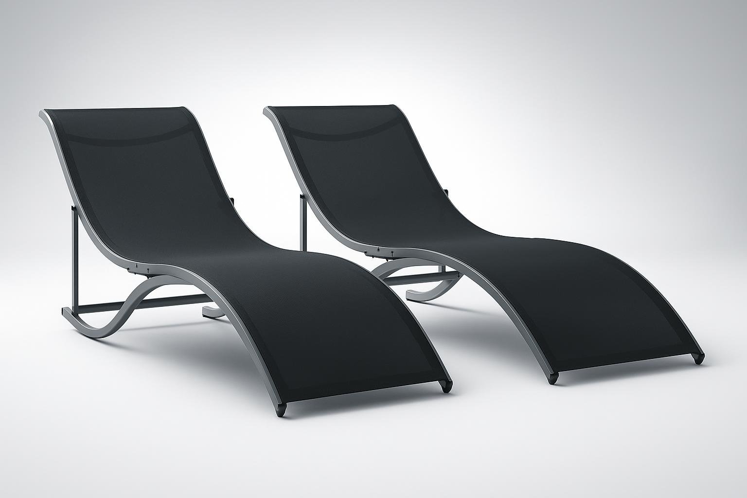 Outsunny set di 2 lettini prendisole pieghevoli: relax immediato in terrazzo e in giardino