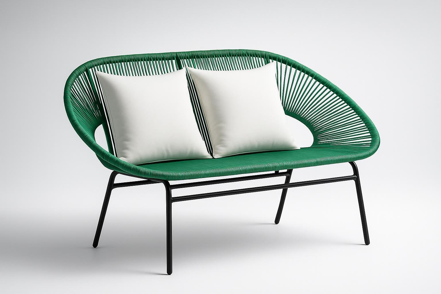 Outsunny divano da giardino 2 posti in rattan: comfort compatto per il salotto verde di inizio estate