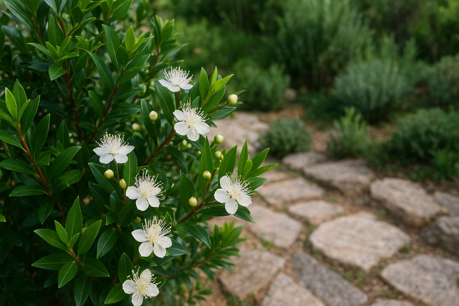 Mirto comune in giardino: come coltivare l’arbusto mediterraneo profumato tra siepi e vasi