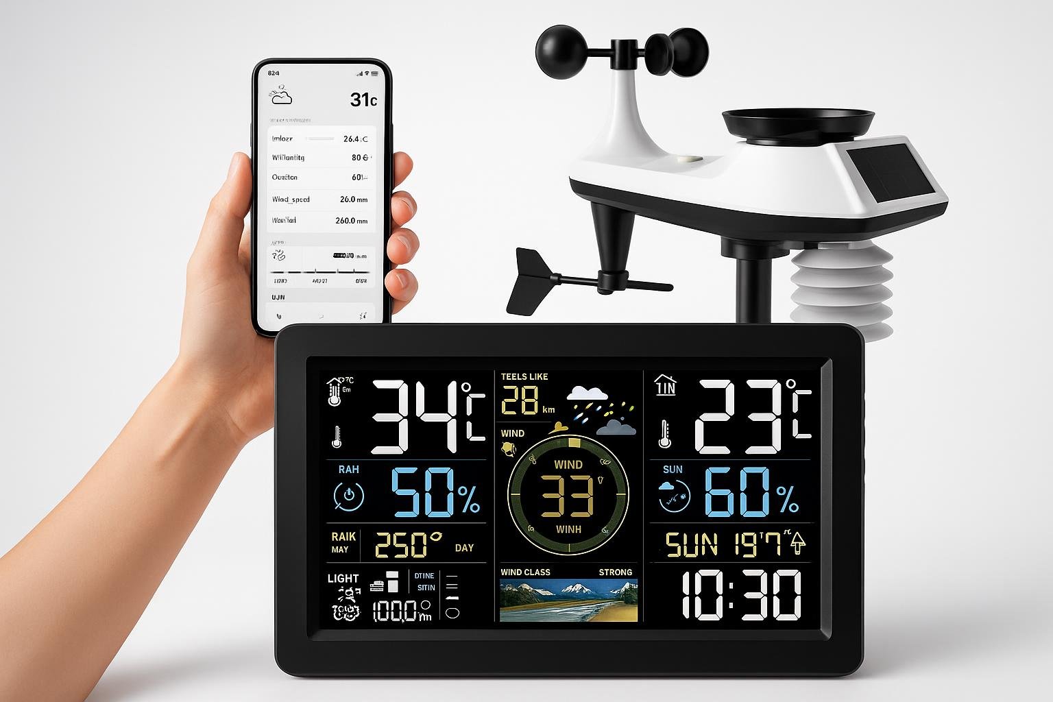 Stazione meteo jely per giardino, in offerta su Amazon per monitorare microclima e irrigazione