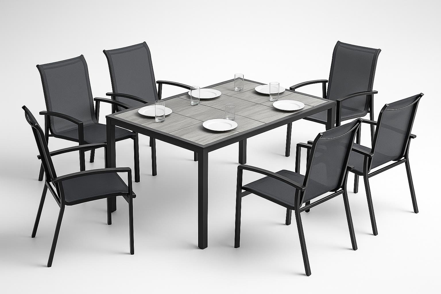 Set tavolo e sedie Outsunny, un’intera zona pranzo da giardino in offerta su Amazon