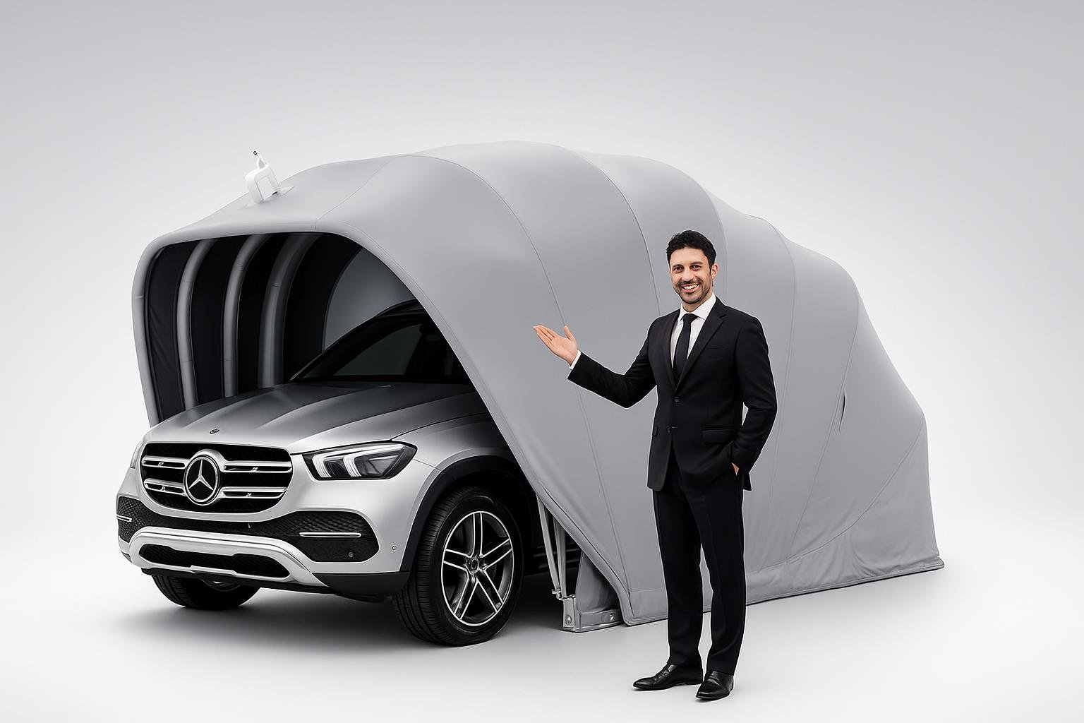 WPPTNSFY garage pieghevole per auto, una protezione mobile per attrezzi e veicoli in giardino