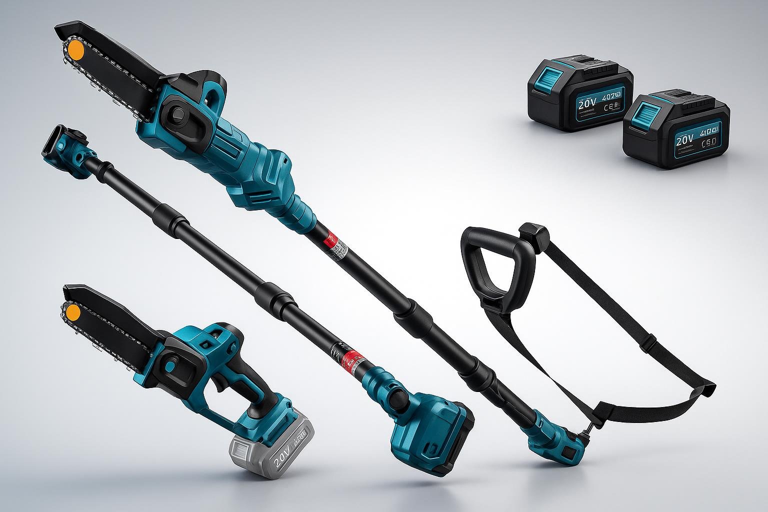 Motosega a batteria 2-in-1 con asta telescopica, il jolly per la potatura estiva in altezza
