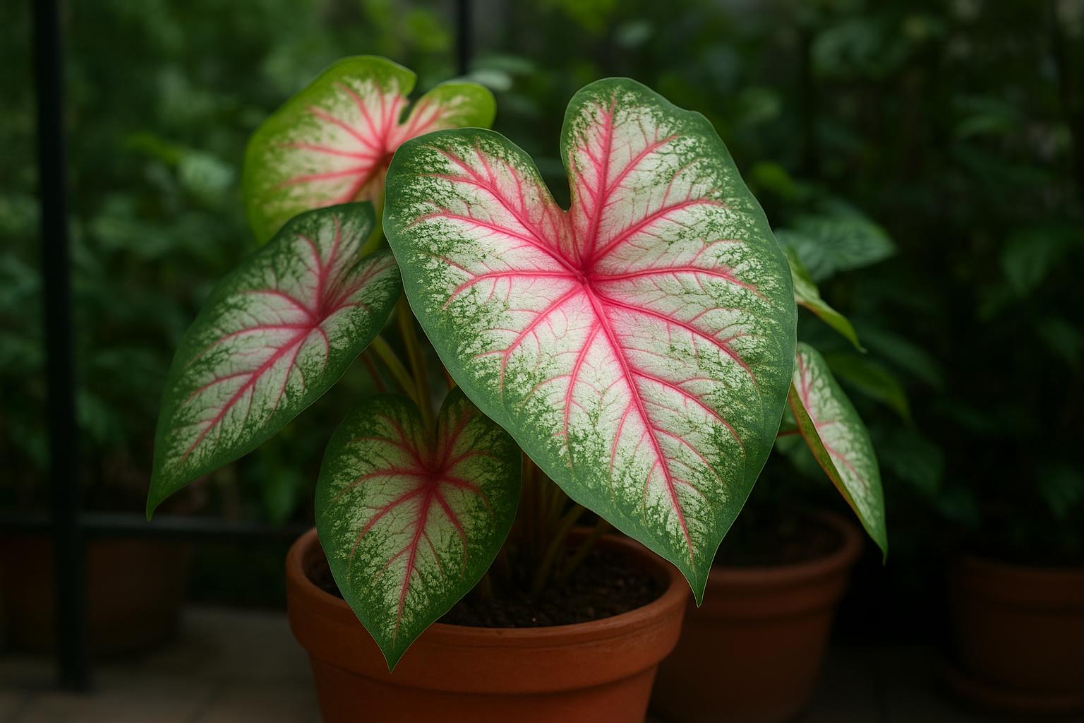 Caladium in casa e su balconi ombreggiati: come coltivare le foglie più decorative dell’estate