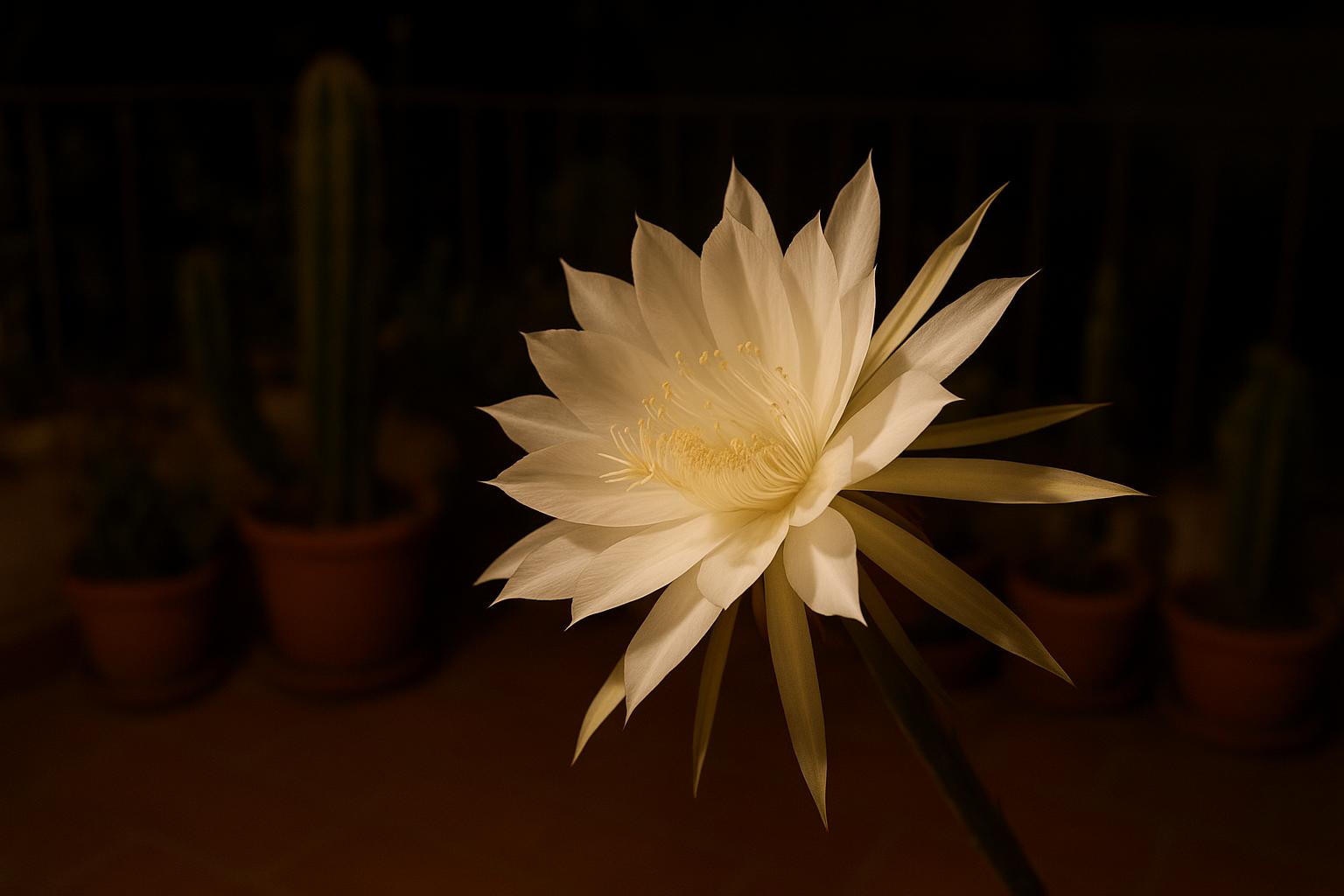 Cactus che fioriscono di notte: specie da coltivare in vaso sul terrazzo estivo
