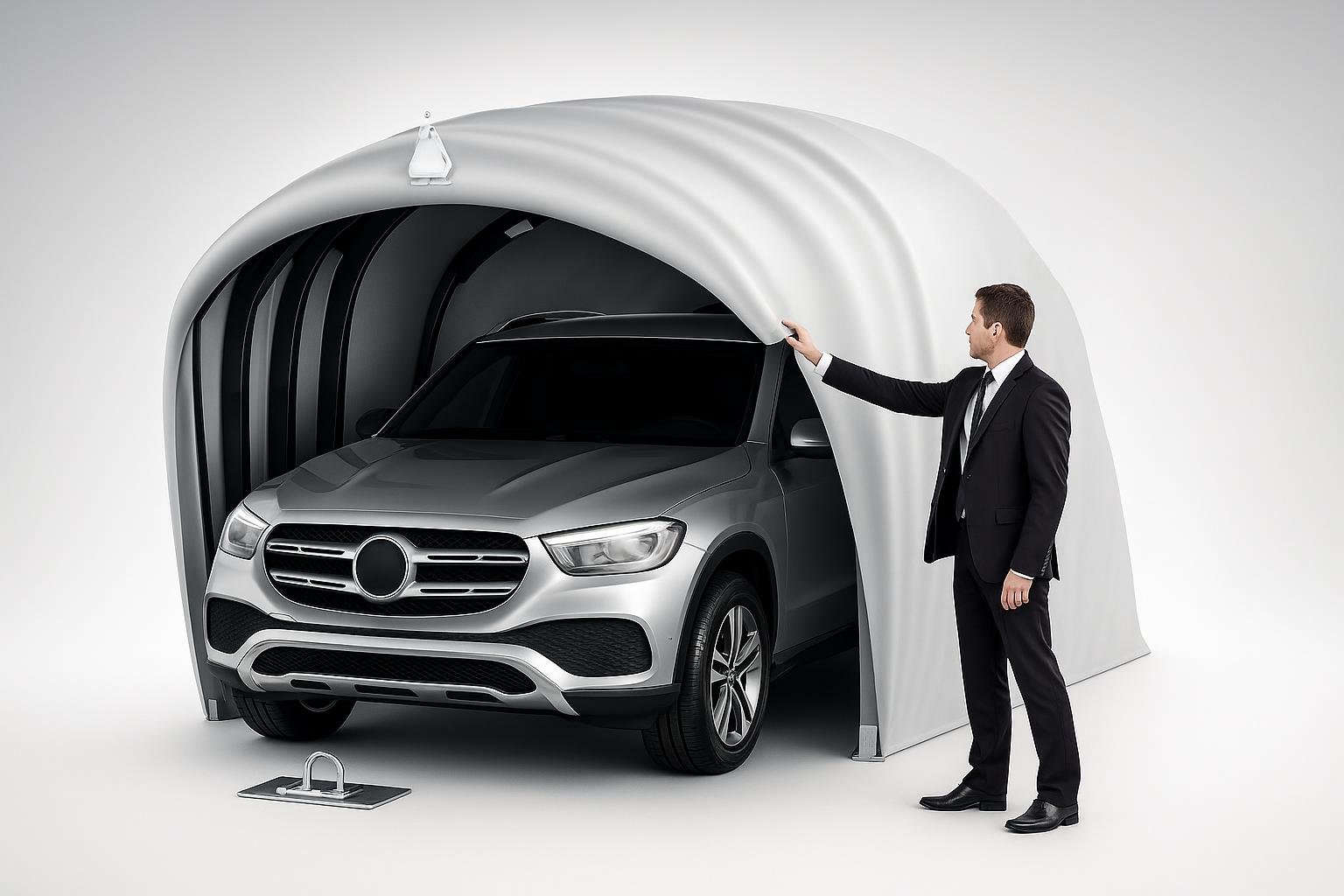 ACLFF garage retrattile per auto, il riparo richiudibile che libera spazio in cortile