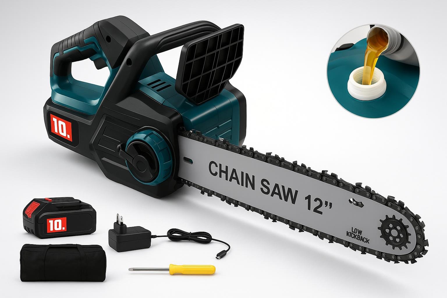 Motosega a batteria WingFly da 12 pollici, alleata compatta per potature estive