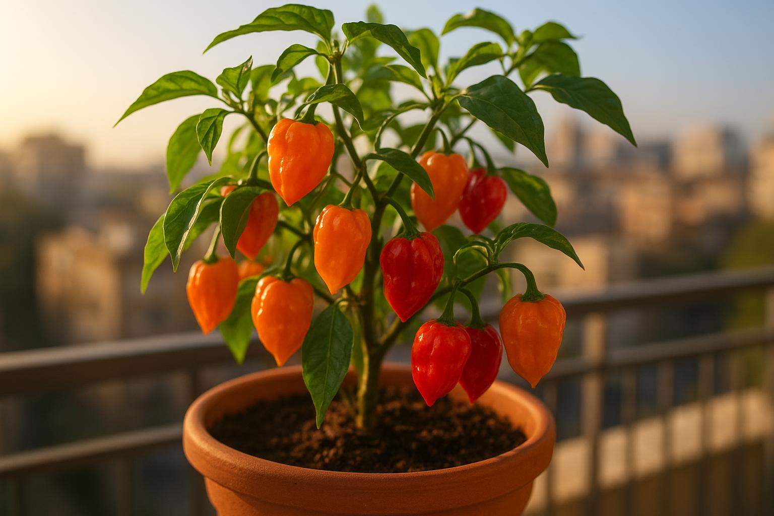 Orto piccante d’estate: come coltivare peperoncini habanero in vaso sul balcone