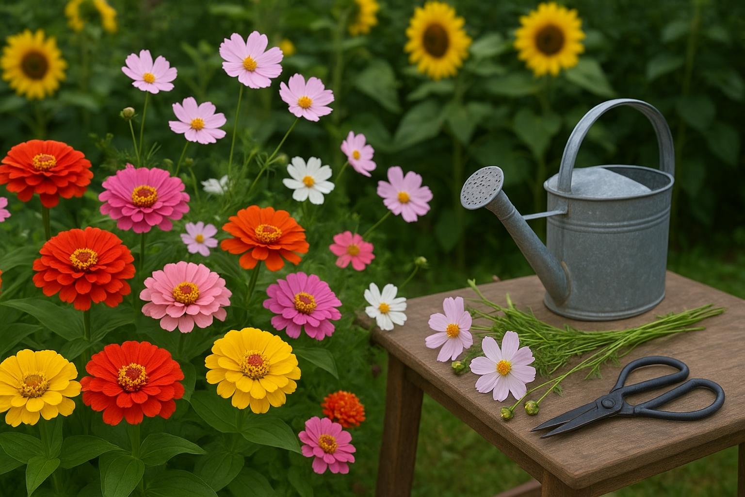 Zinnie giganti e altre annuali da reciso: fiori estivi facili per mazzi coloratissimi