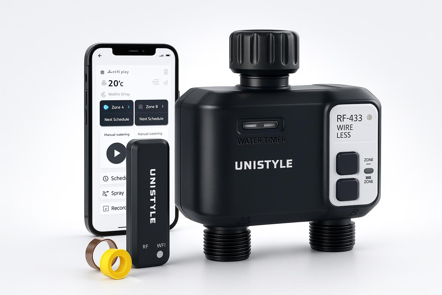 Centralina di irrigazione WiFi a 2 vie, il timer smart per automatizzare l’annaffiatura del giardino