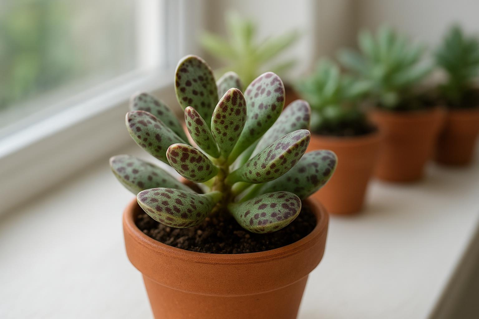 Adromischus cooperi in vaso: come coltivare una pianta grassa compatta e decorativa