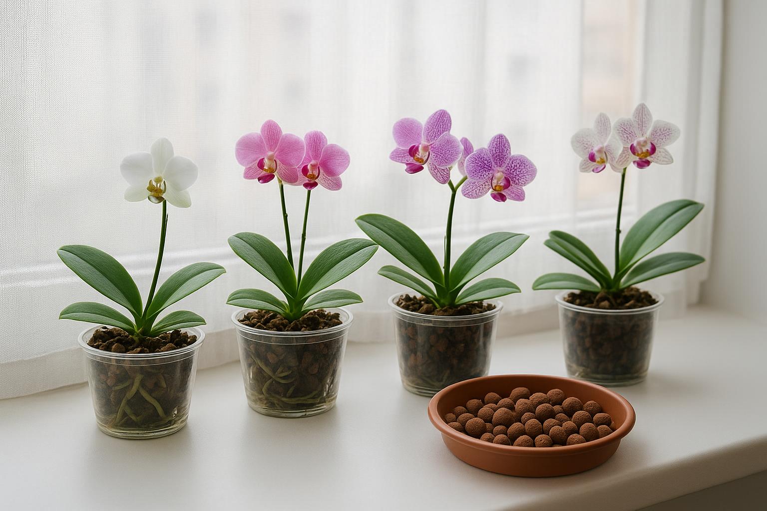 Mini orchidee da interno per piccoli appartamenti: cura estiva, luce e irrigazione senza errori