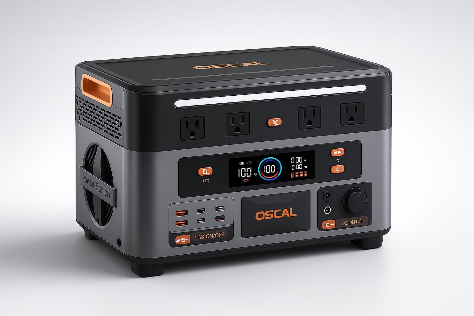 OSCAL PowerMax 3600PE, centrale elettrica portatile ideale per giardini, serre e campeggio