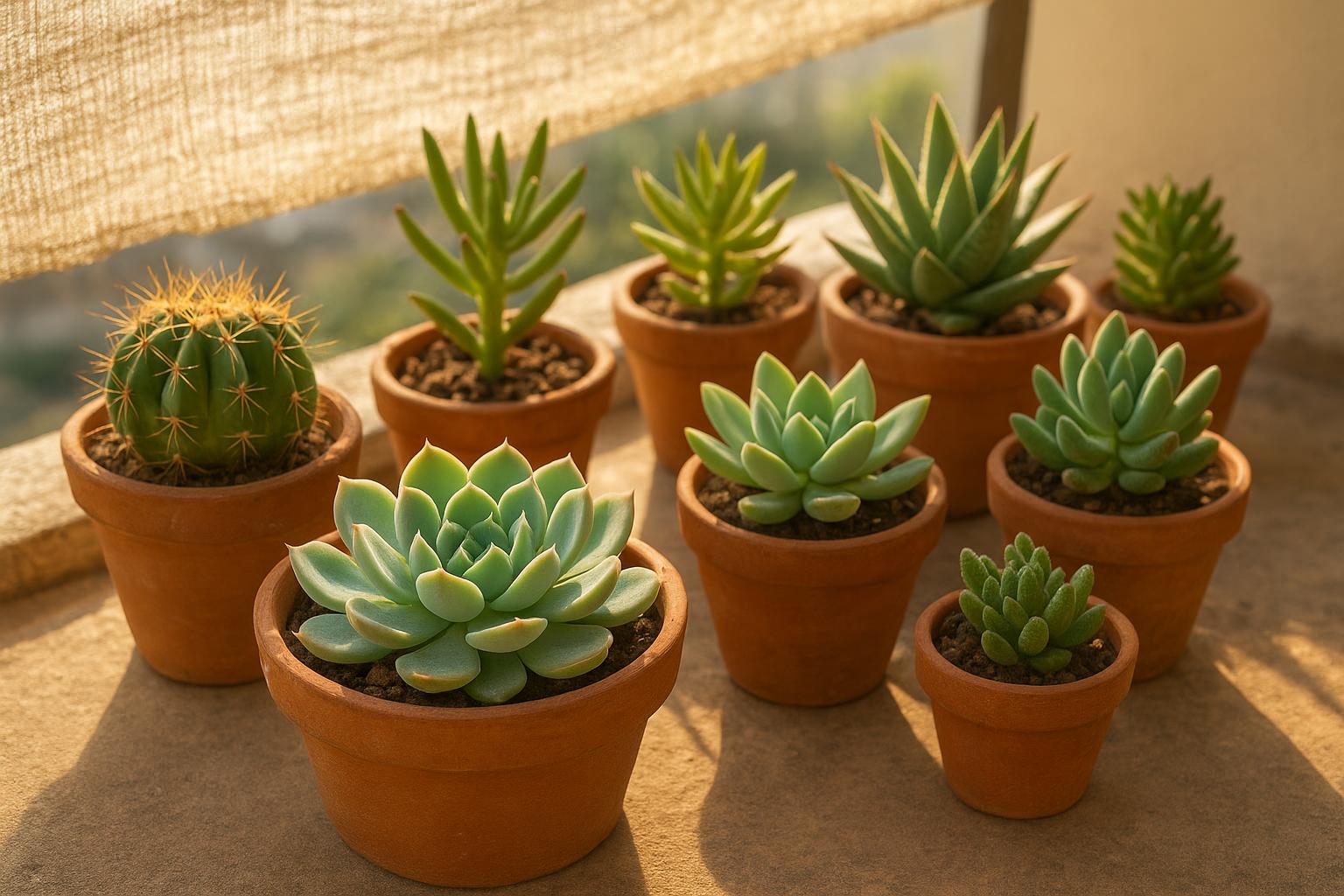 Piante grasse sul terrazzo a fine giugno: come prevenire colpi di calore e marciumi estivi