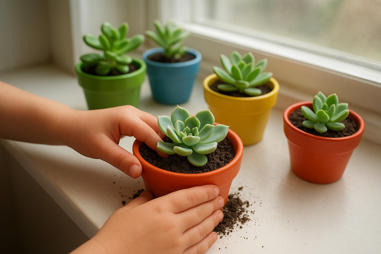 Piante grasse per bambini: 7 specie sicure e resistenti per iniziare una piccola collezione