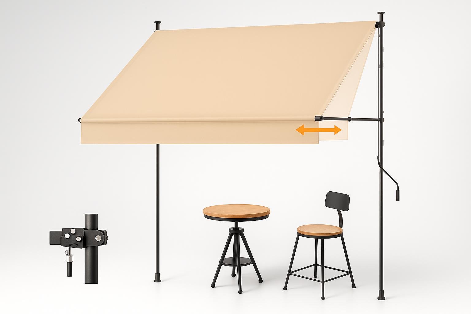 Tenda da sole a morsetto HOMEDEMO, prezzo top su Amazon per ombreggiare balconi pieni di vasi