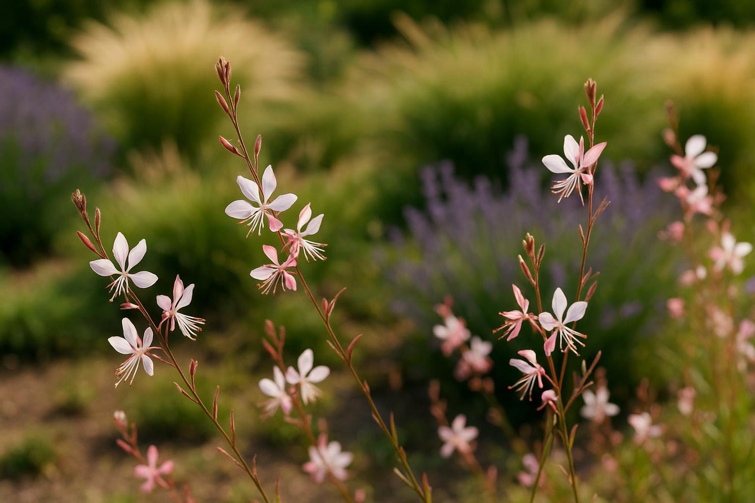 Gaura lindheimeri in giardino: la perenne leggera che fiorisce da giugno all’autunno
