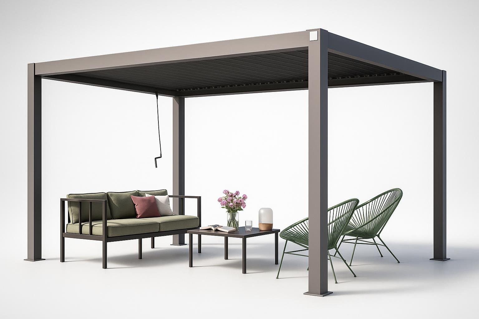 PRIMEYARD pergola 3×4 m in alluminio e acciaio: il gazebo da giardino elegante ora a prezzo super su Amazon