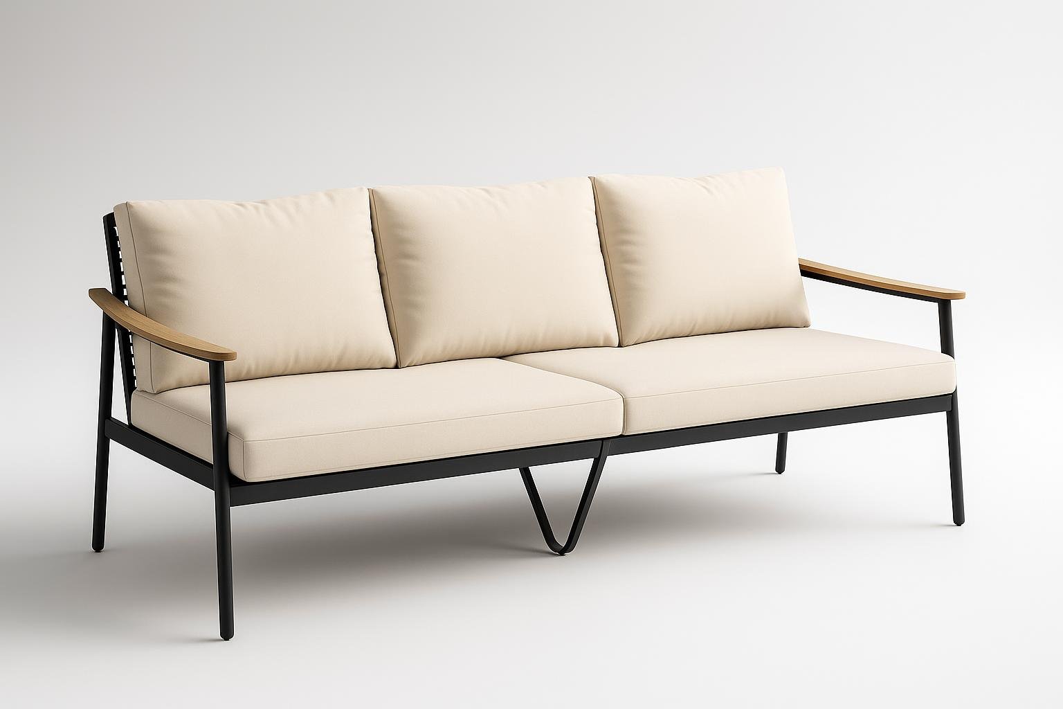 Divanetto da esterno in rattan Outsunny, il 3 posti perfetto per terrazzo e patio ora a prezzo ribassato