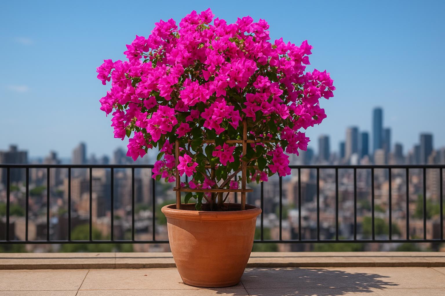 Bougainvillea in vaso in clima continentale: come gestirla in estate tra sole, acqua e potature leggere