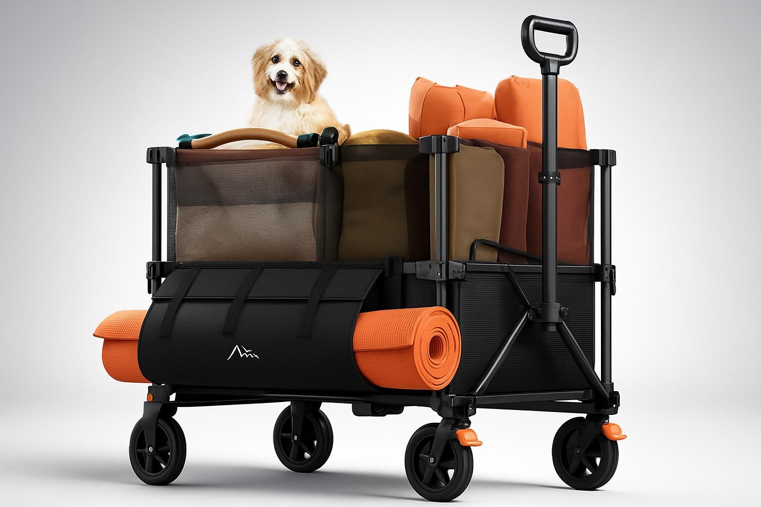 Elegear carrello da giardino pieghevole 200L in offerta su Amazon: trasporto comodo per vasi e terriccio
