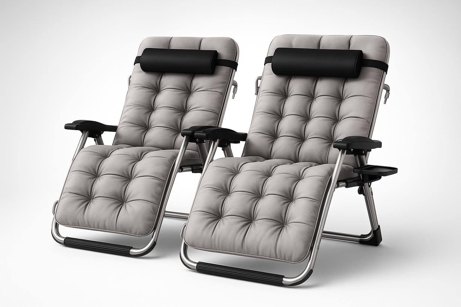 Set di 2 sedie a sdraio ONKBOITE da giardino, relax immediato in terrazzo con il prezzo Amazon del momento