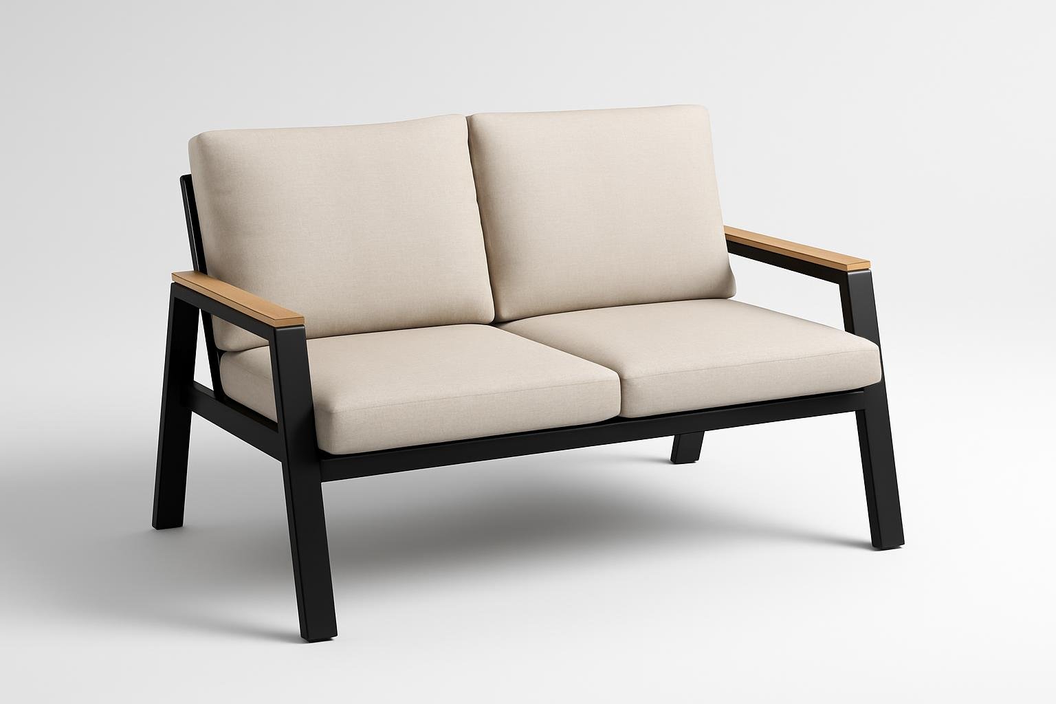 Divano da giardino a 2 posti NuvlaGu in offerta su Amazon: comfort compatto per balconi e terrazzi
