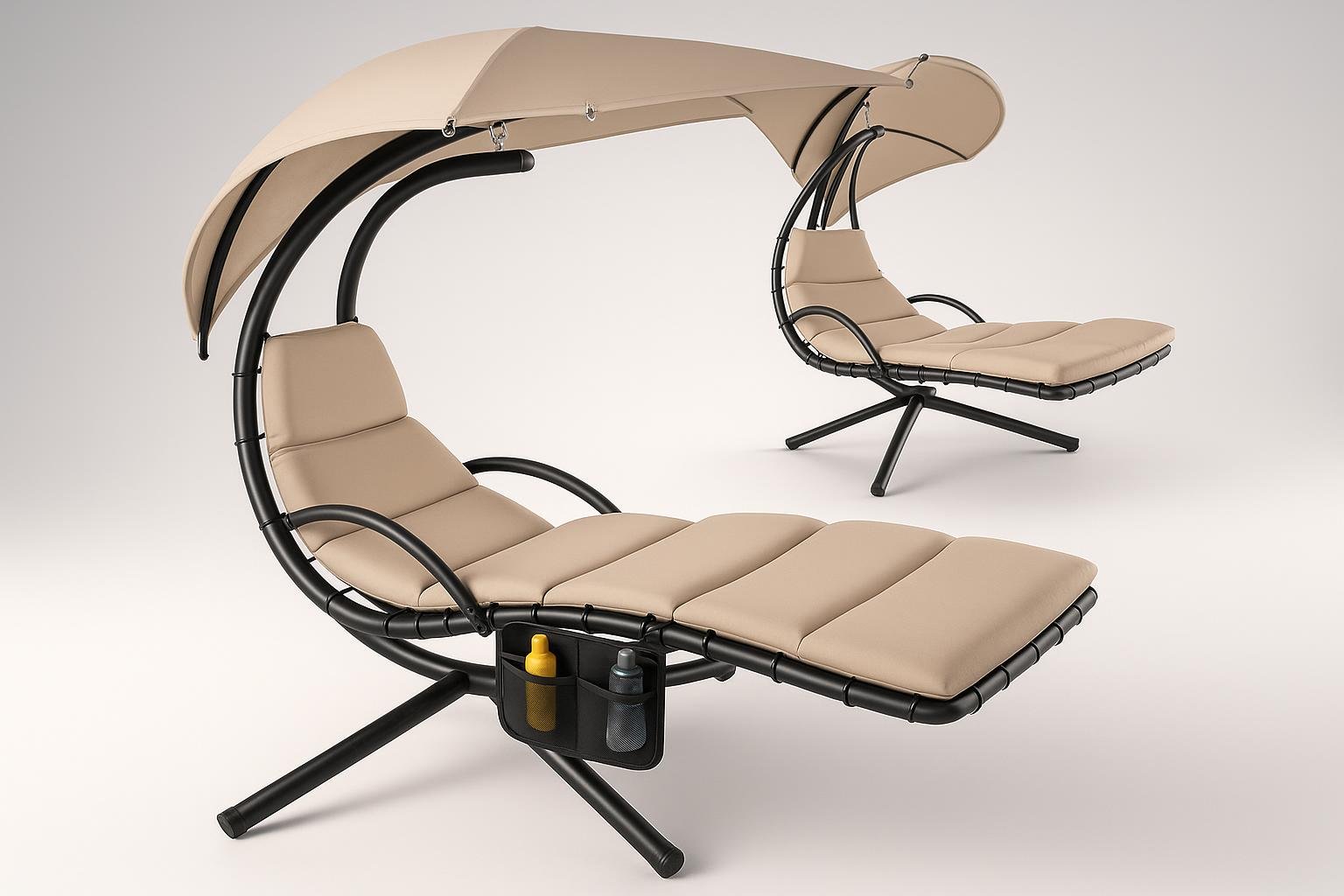 Sdraio sospesa tectake Elaria: un’amaca design per rilassarsi all’ombra del pergolato