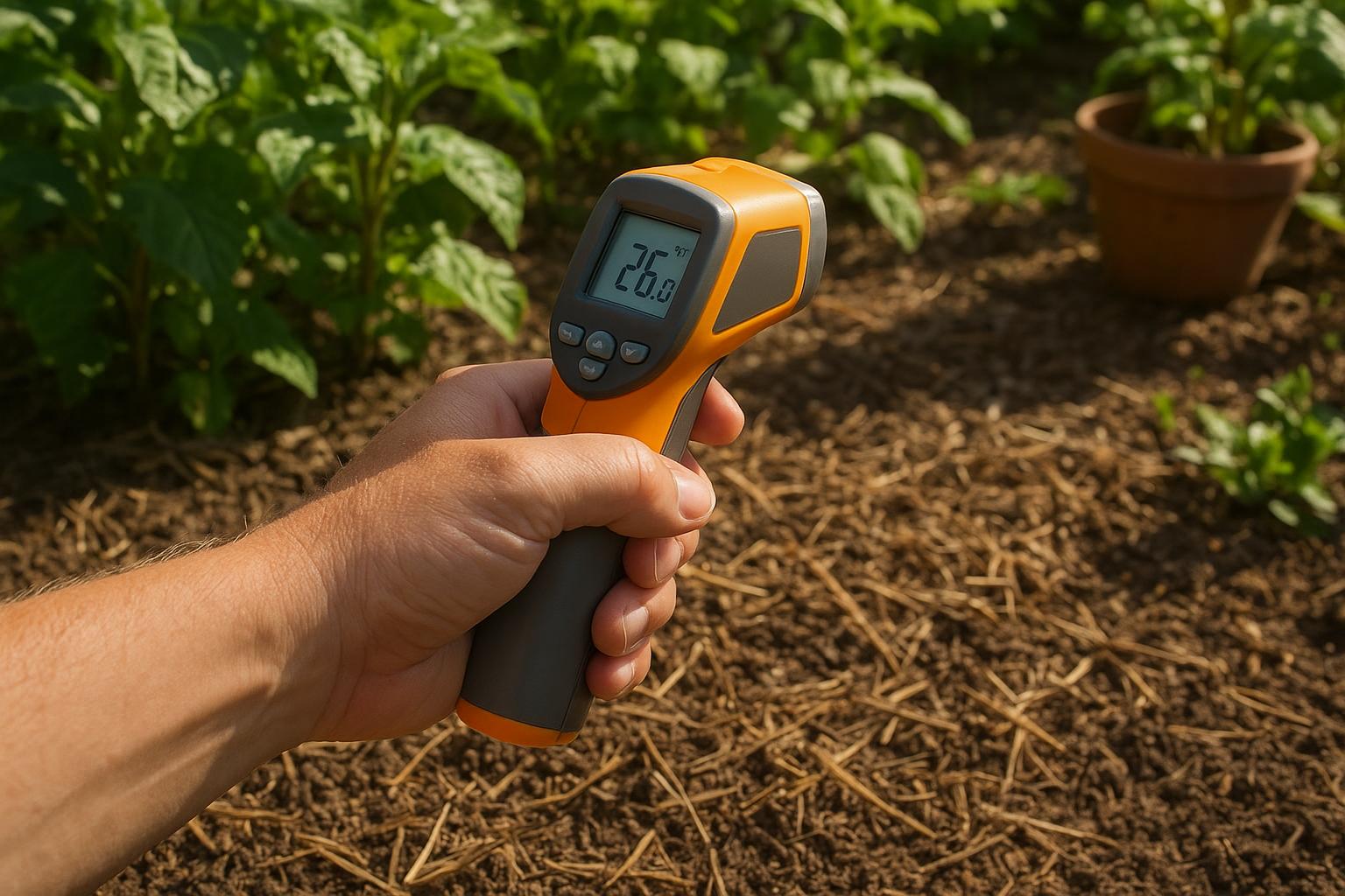 Termometri a infrarossi per il giardino: come usarli in estate per controllare suolo e foglie