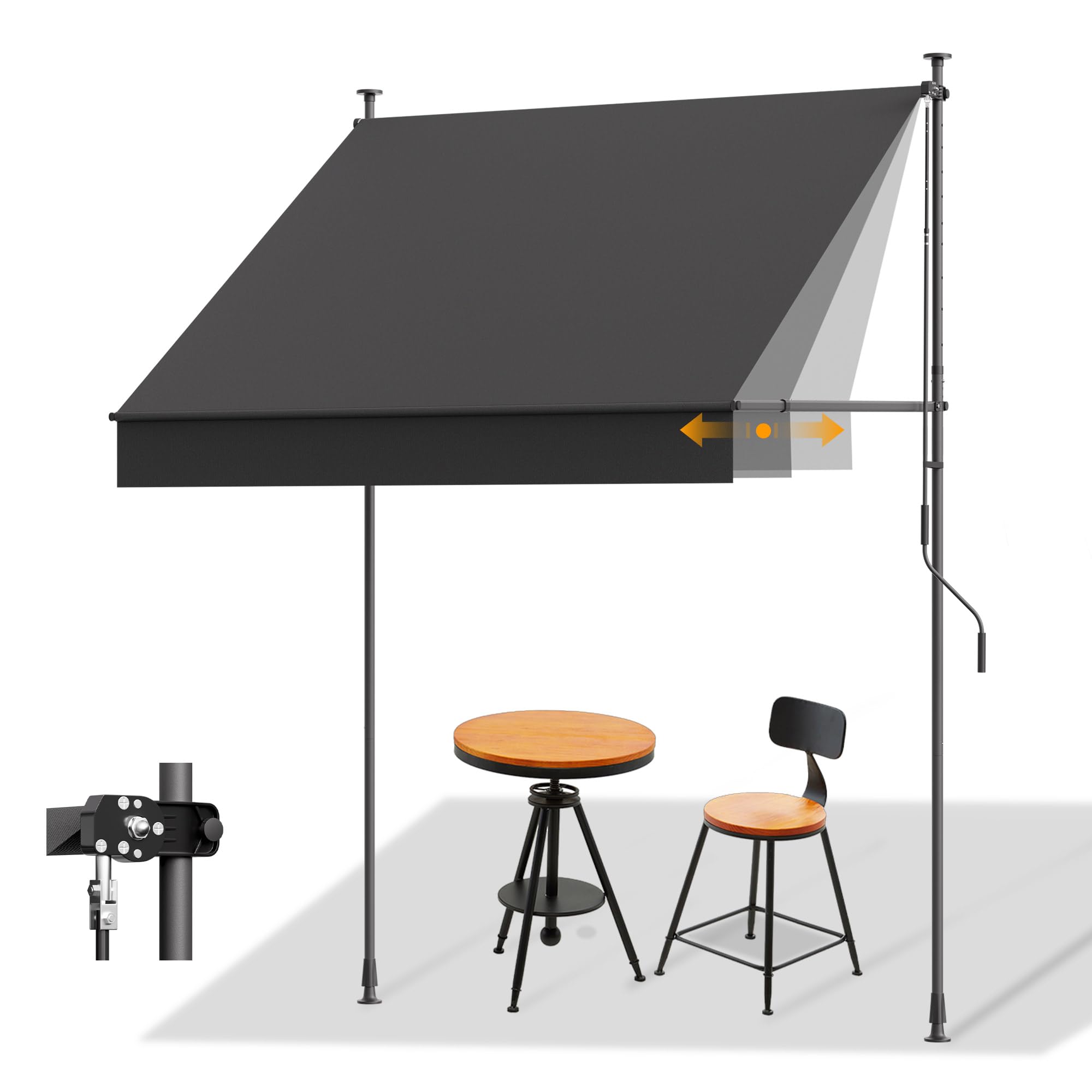 Tenda da sole a morsetto HOMDEMO, ombra regolabile per balcone con super prezzo Amazon