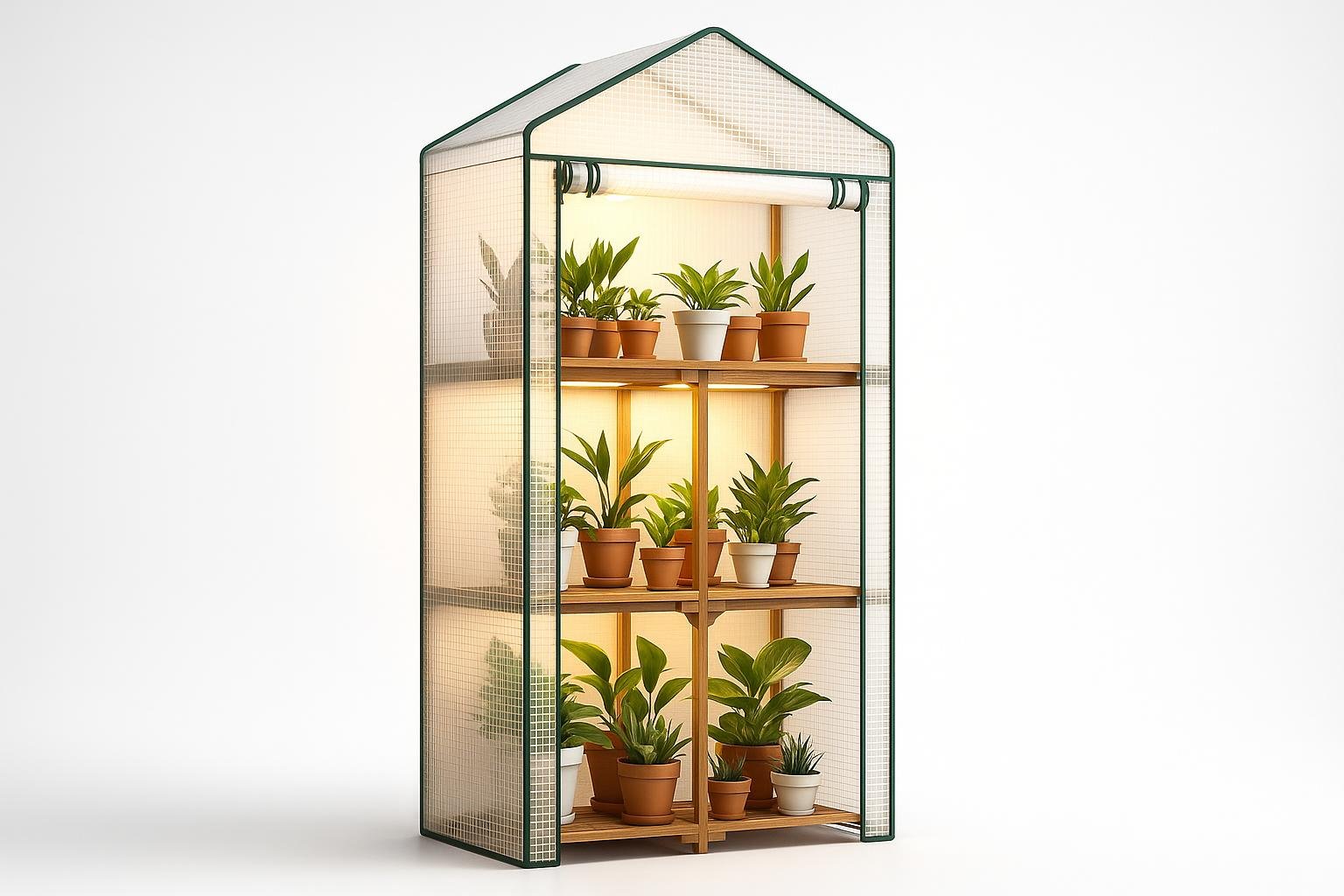 Mini serra decorativa da balcone: arredo green per proteggere le piante delicate in estate