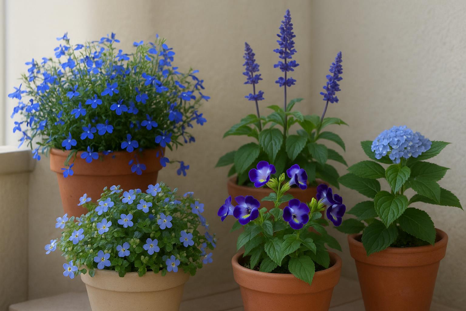 Fiori blu per vasi estivi in ombra luminosa: 6 specie insolite da provare a luglio