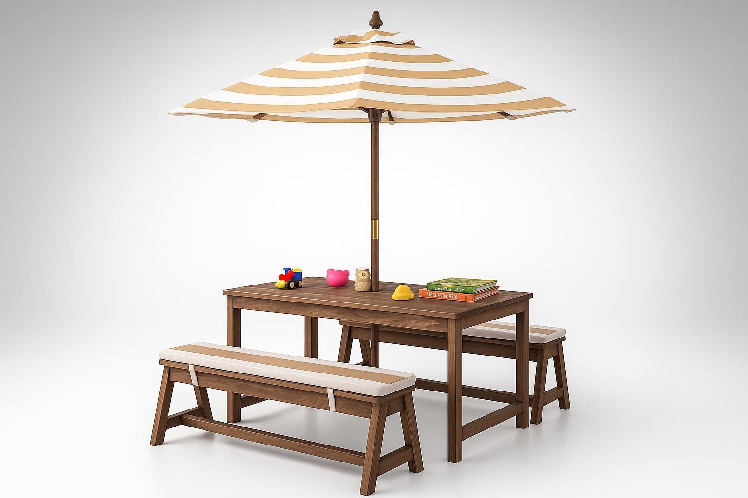 Tavolo picnic per bambini SOARS, area merenda in giardino pronta in pochi minuti