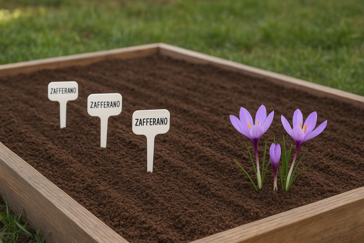 Zafferano in giardino: come preparare a luglio il terreno per i bulbi d’autunno