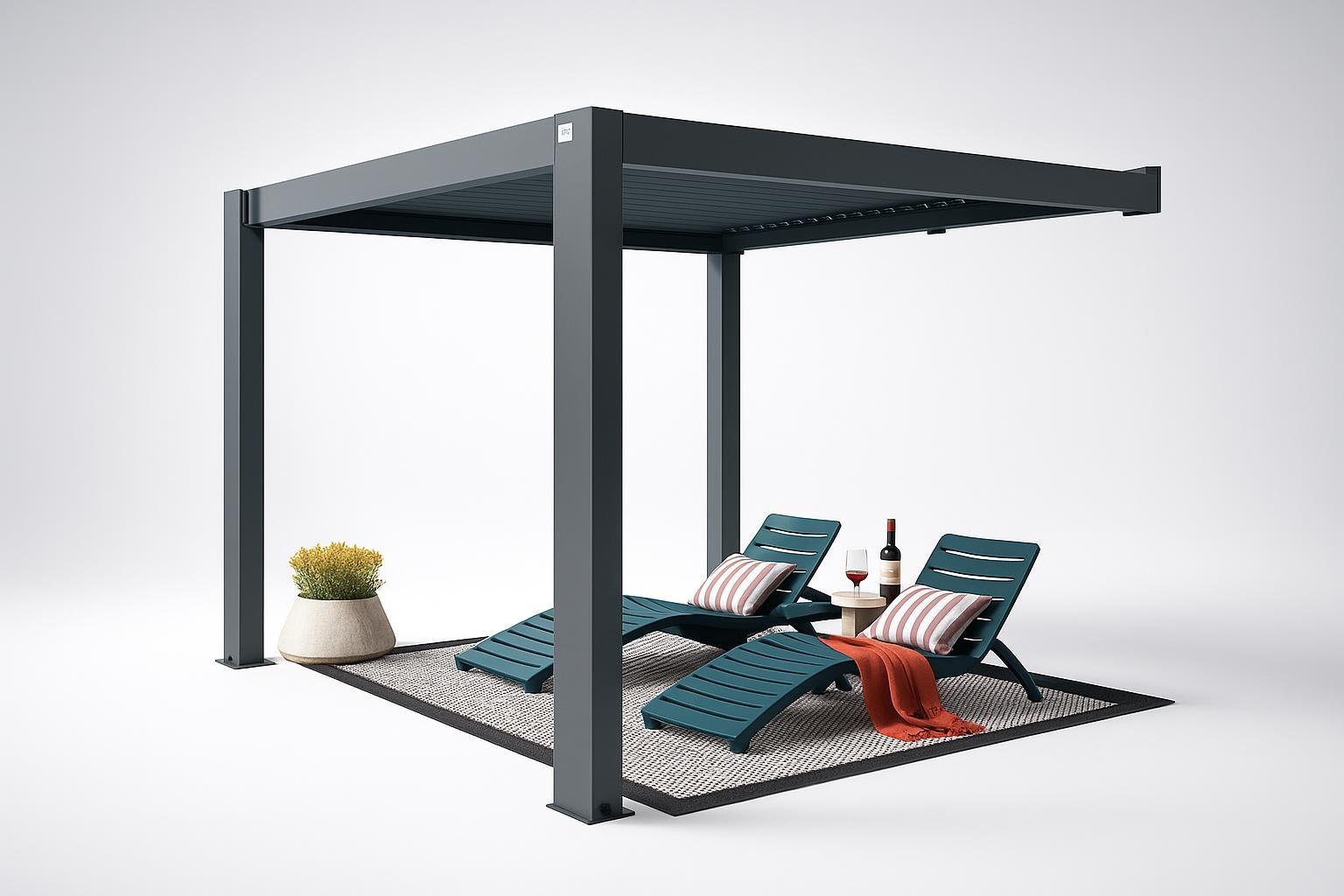 PRIMEYARD pergola addossata 3×3 m, l’alleata per ombreggiare il tuo salotto verde estivo su Amazon