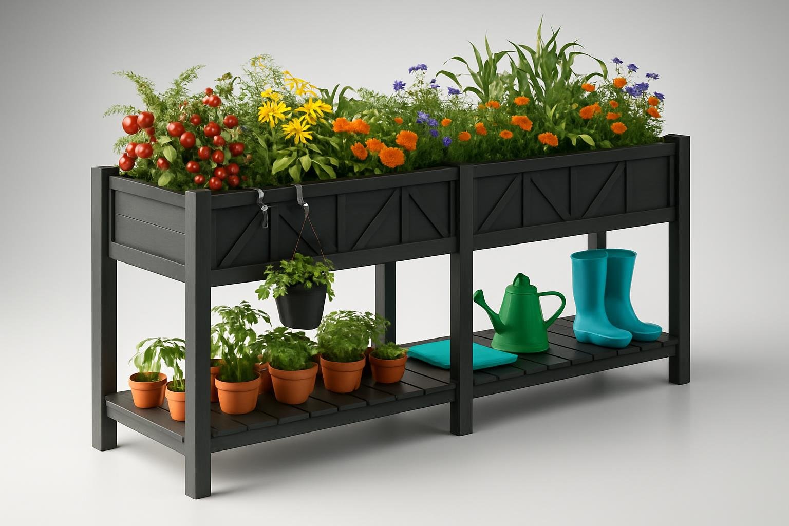 Jacklin F vaso rialzato 183 cm, l’orto verticale pronto per terrazzi e piccoli giardini