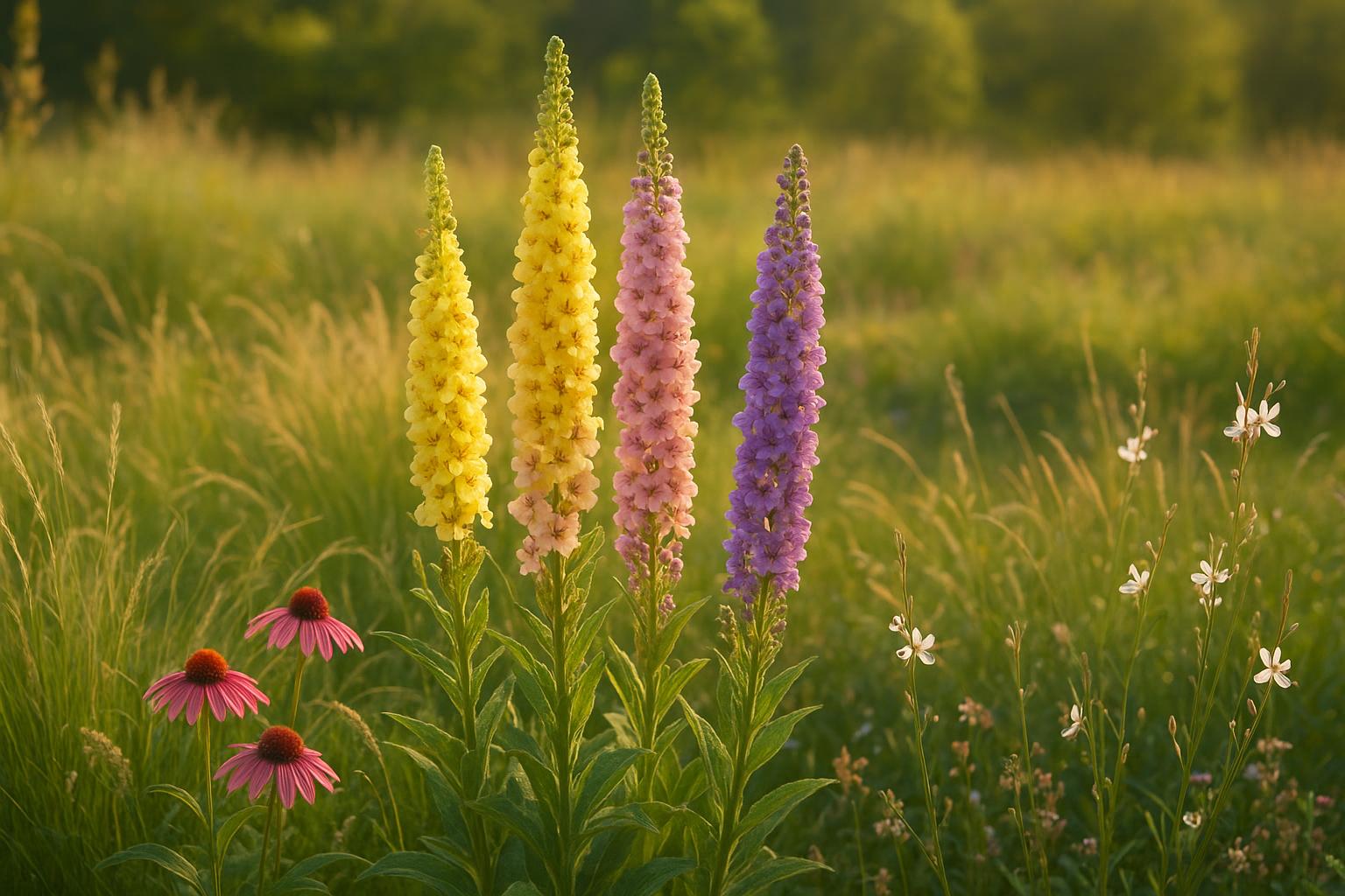 Verbascum ornamentali in giardino: spighe fiorite e rustiche per l’estate piena