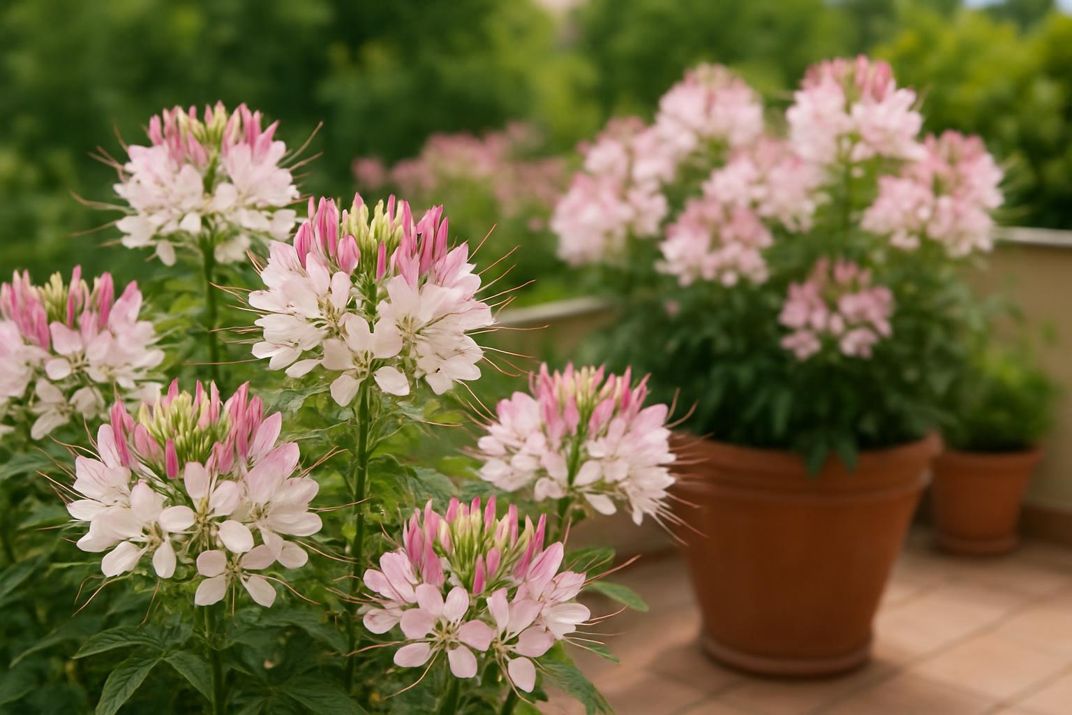 Cleome, il fiore ragno per l’estate: come coltivarlo in aiuola e in vaso alto