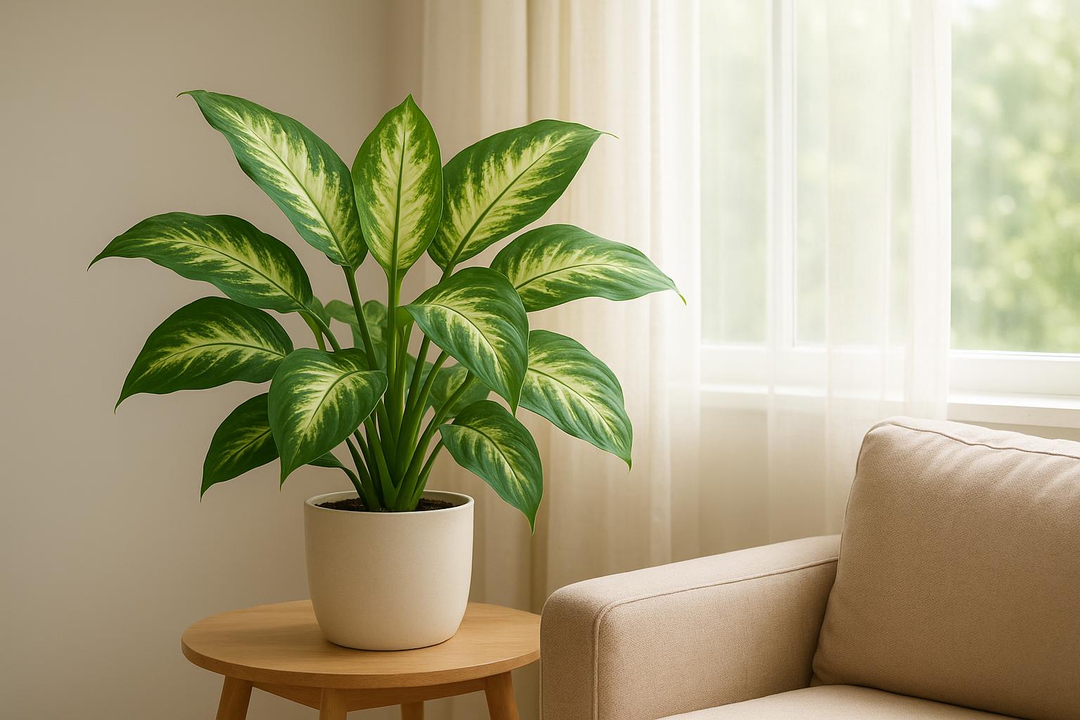 Dieffenbachia in casa d’estate: dove metterla e come evitare bruciature e marciumi