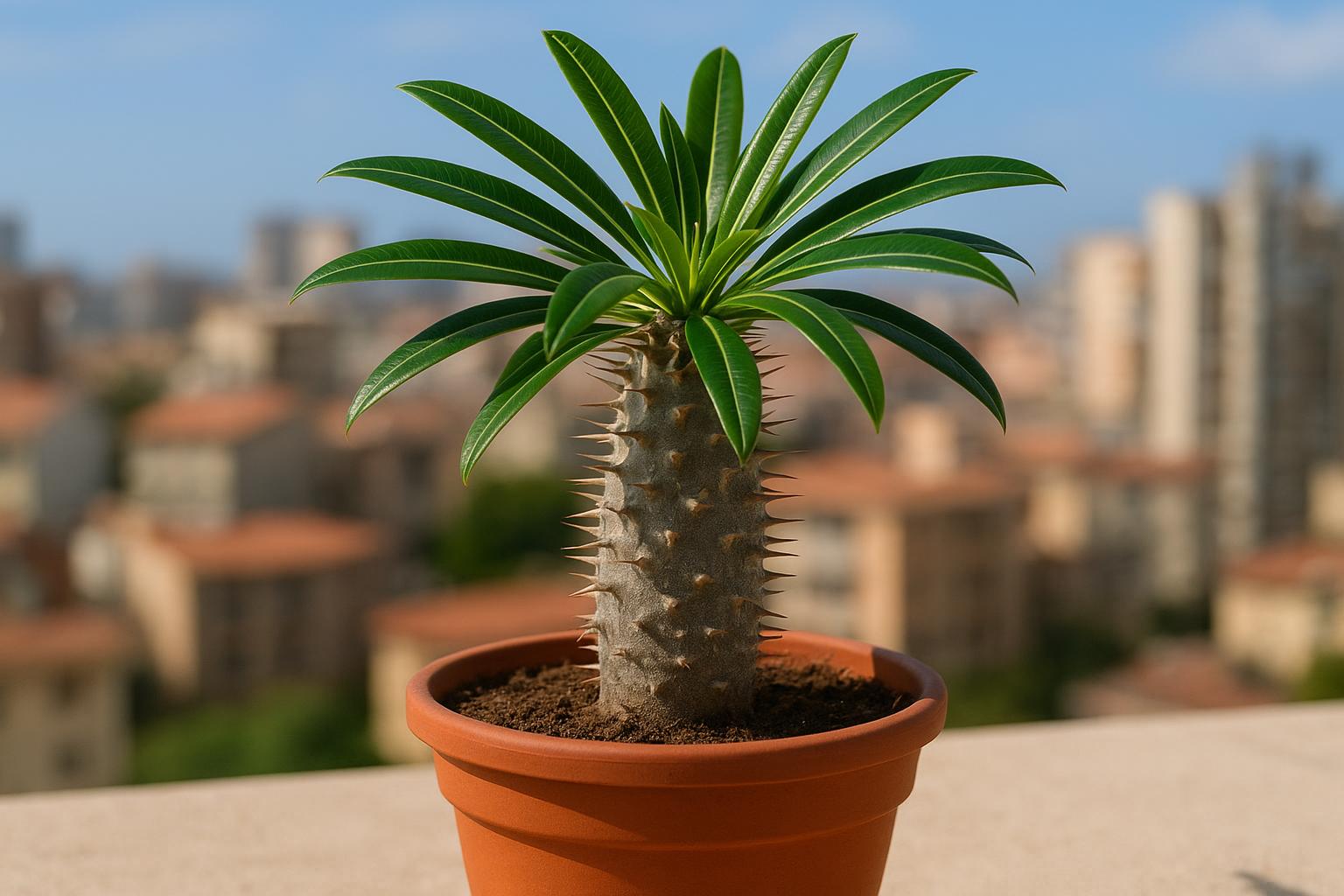 Pachypodium lamerei in vaso sul terrazzo: come coltivare la “palma Madagascar” tra sole e poca acqua