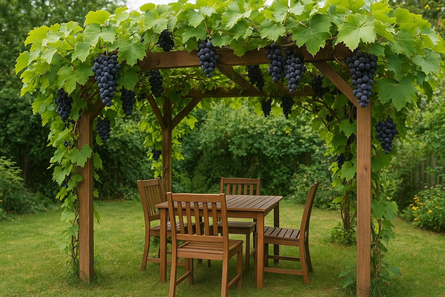 Vite da tavola in giardino familiare: scegliere la varietà giusta e impostare una piccola pergola
