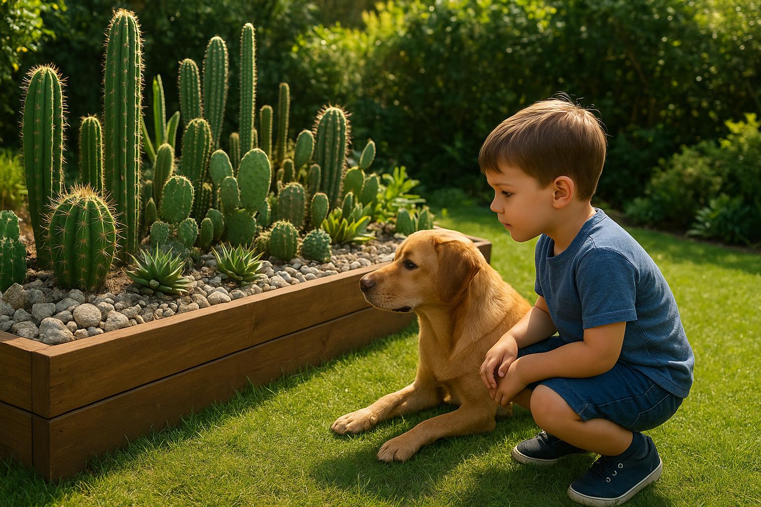 Piante grasse spinose in giardino di famiglia: come coltivarle in sicurezza con bambini e animali