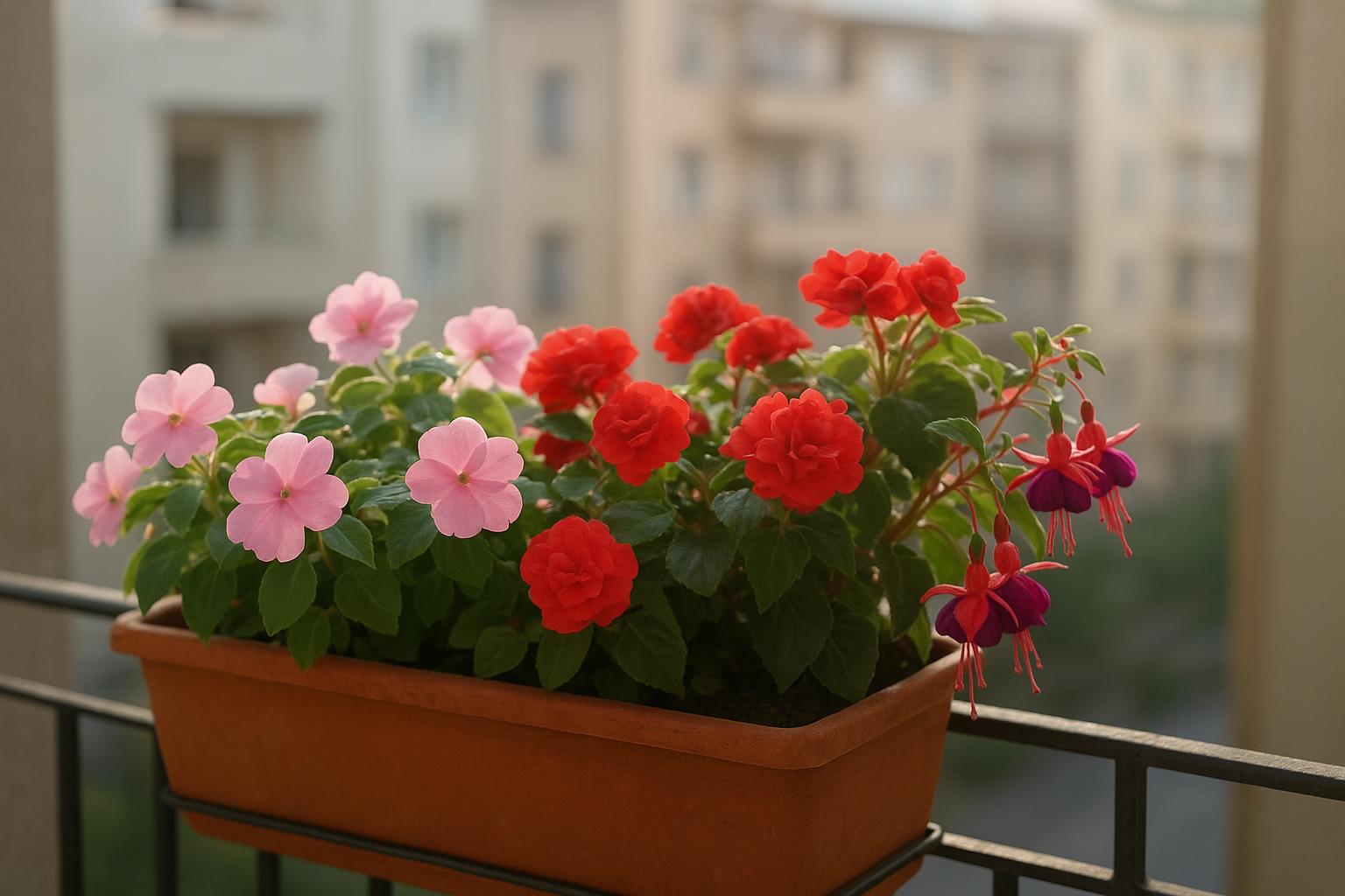 Fiori estivi da ombra luminosa per balconi caldi: 6 specie che non temono luglio