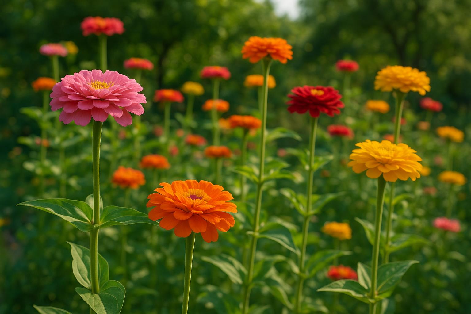 Zinnie alte in giardino a fine luglio: come seminarle ora per fiori fino all’autunno